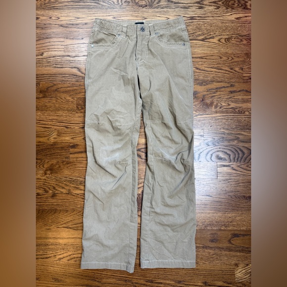 KÜHL Vintage Patina Dye Born In The Mountains Boys Tan RYDR Pants Size M 10-12 - Picture 1 of 15